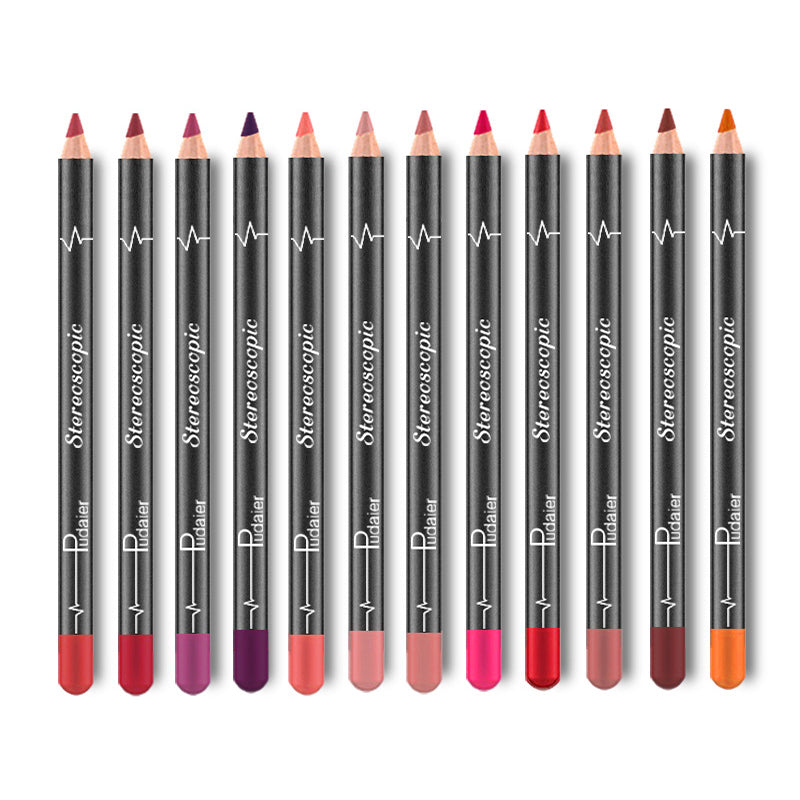 12 Color Lip Liner Set